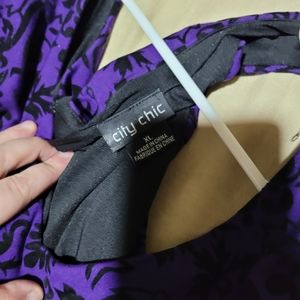 City Chic purple dress